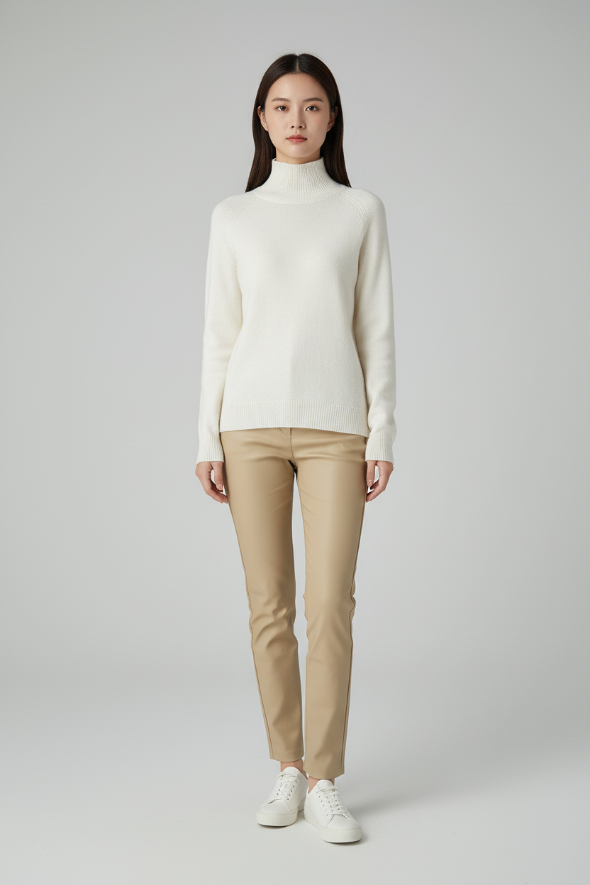 Lugane - Eleganter Damen-Rollkragenpullover