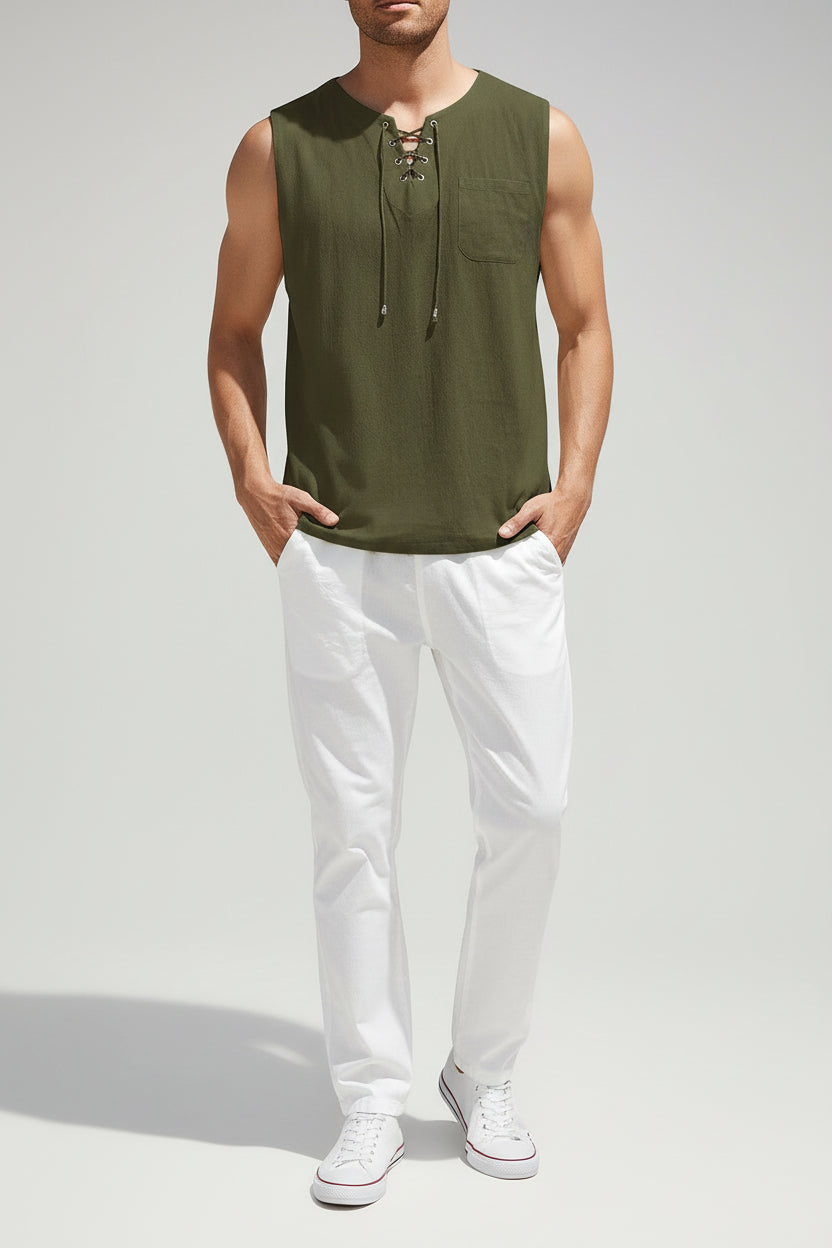 Lugane - Leichtes Herren-Tanktop für den Sommer | Bequem und Lässig