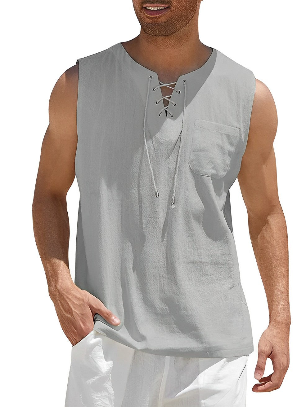 Lugane - Leichtes Herren-Tanktop für den Sommer | Bequem und Lässig