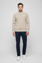 Lugane - Herren Premium Pullover mit halbem Reißverschluss