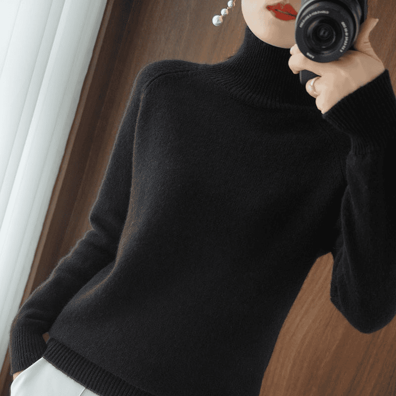 Lugane - Eleganter Damen-Rollkragenpullover