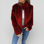 Lugane - Moderne Damenjacke mit Reißverschluss und Stehkragen