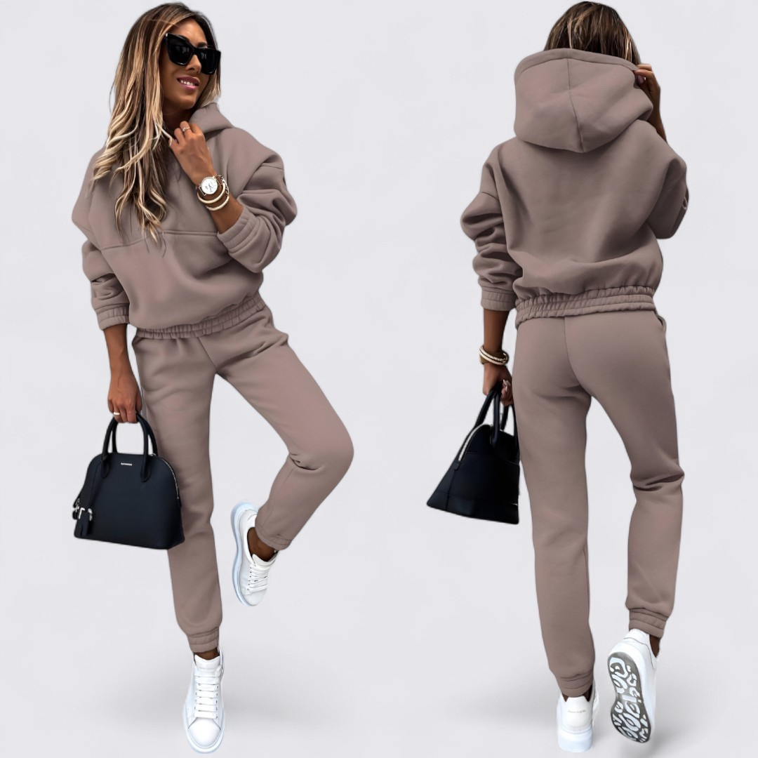 Lugane - Zweiteiliges Damen Jogginganzug-Set mit Kapuze – Bequemer Schnitt