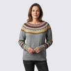 Lugane - Damen Norweger Pullover mit Muster - Wintermode
