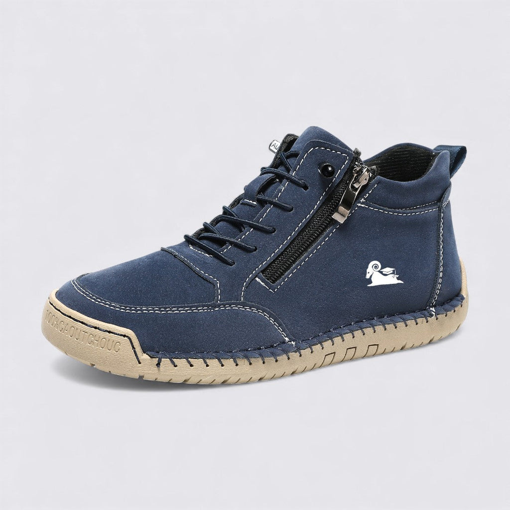 Lugane - Damen Knöchelschuhe mit Reißverschluss – Flache Sohle