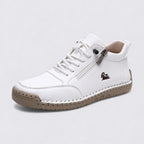 Lugane - Damen Knöchelschuhe mit Reißverschluss – Flache Sohle