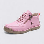 Lugane - Damen Knöchelschuhe mit Reißverschluss – Flache Sohle