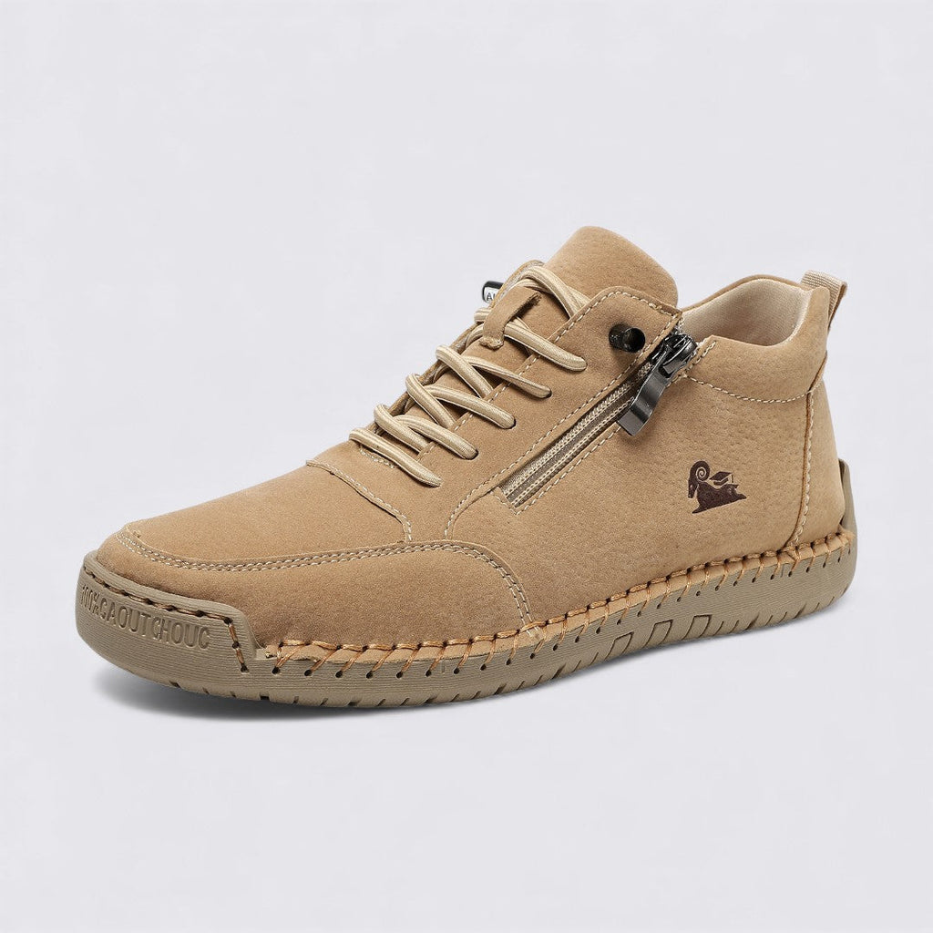 Lugane - Damen Knöchelschuhe mit Reißverschluss – Flache Sohle