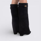 Lugane - Knöchelhohe Damenstiefel mit Schnallenriemen - Suede Shark Boots