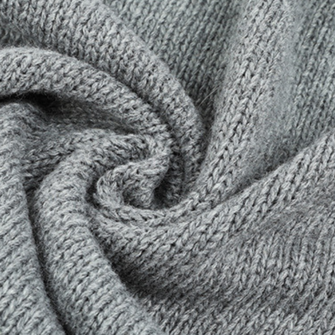 Lugane - Damen Kapuzenstrickjacke – Bequeme Strickjacke mit Kapuze