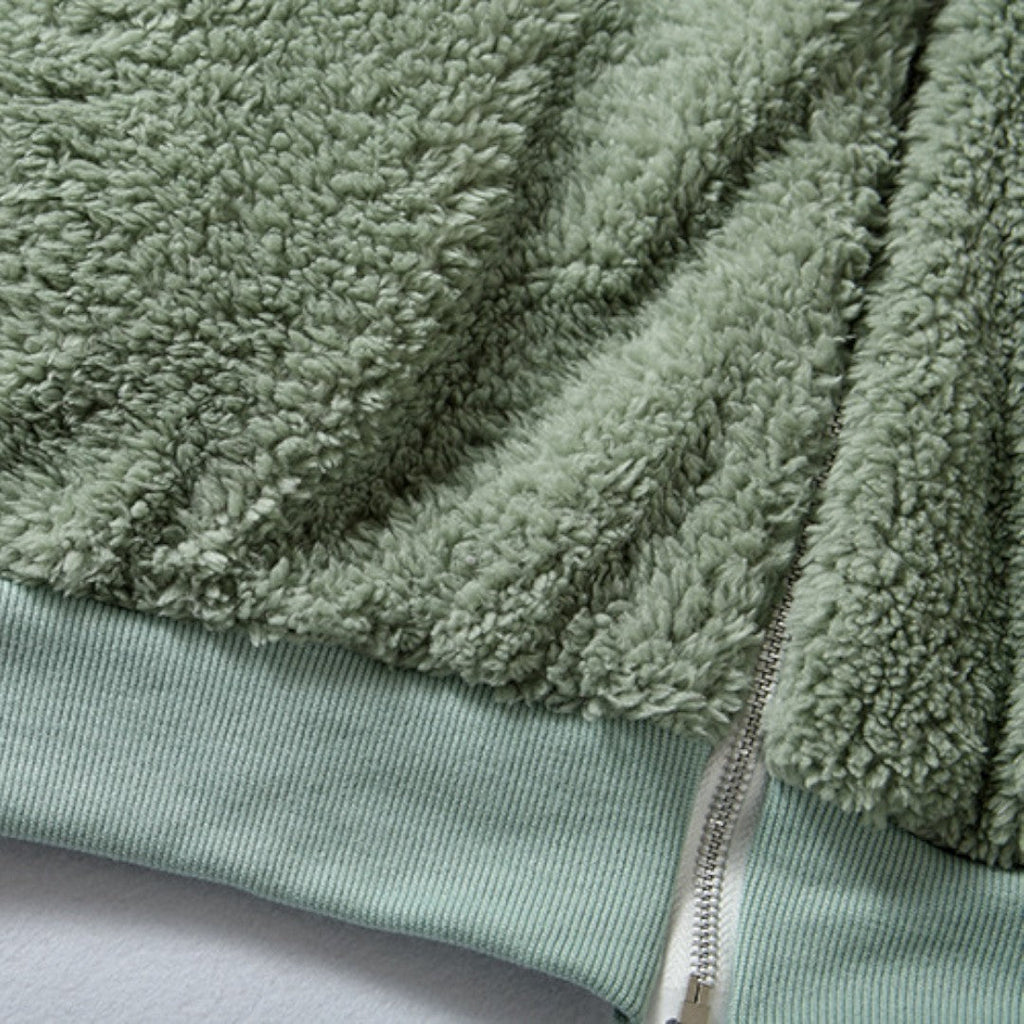 Lugane - Damen Kapuzen-Teddyjacke mit Reißverschluss – Bequemer Schnitt