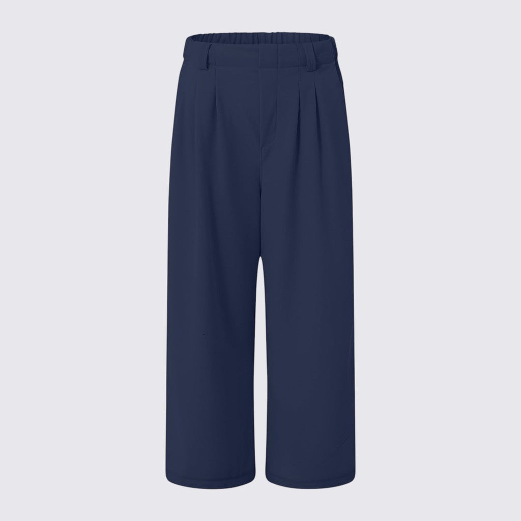 Lugane - Elegante Damen Palazzo Hose mit Hohem Bund und Weitem Bein