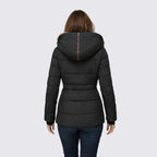 Lugane - Damen Winterjacke mit Fleece-Kapuze - Gefütterte Steppjacke für optimale Wärme