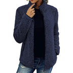 Lugane - Damen Fleece Teddyjacke mit Reißverschluss