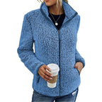 Lugane - Damen Fleece Teddyjacke mit Reißverschluss