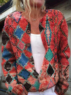 Lugane - Print-Strickcardigan für Damen