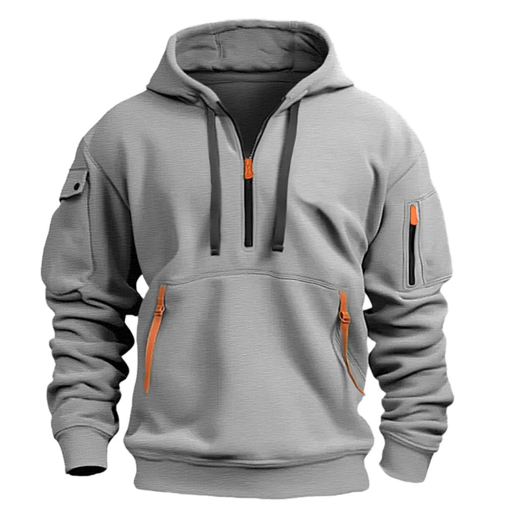 Lugane - Herren Freizeit-Hoodie mit praktischen Reißverschlusstaschen