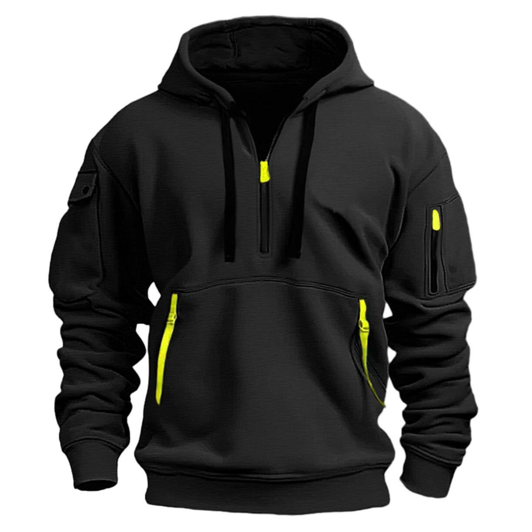 Lugane - Herren Freizeit-Hoodie mit praktischen Reißverschlusstaschen