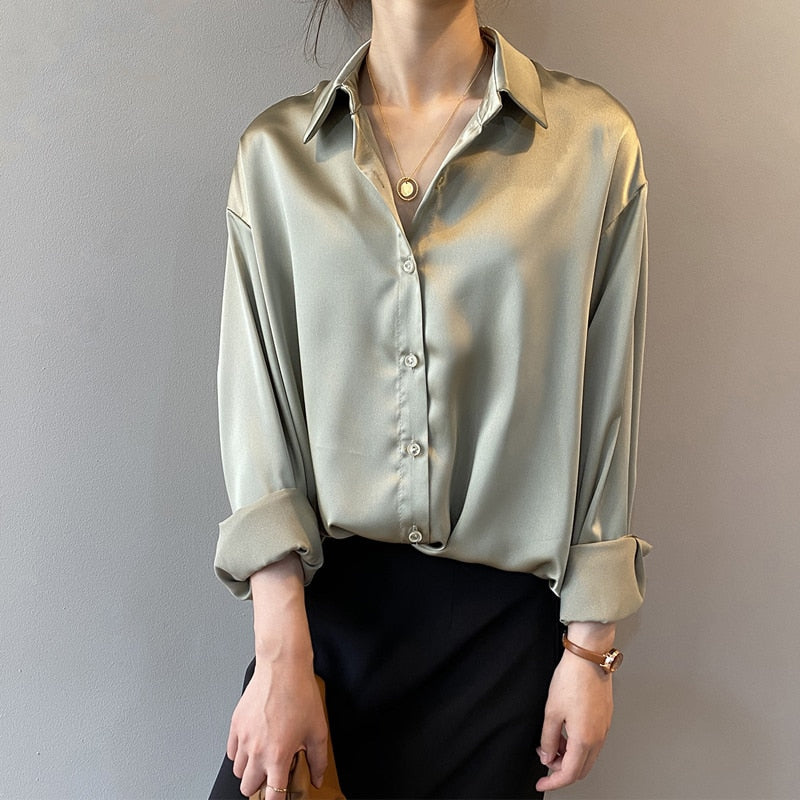 Lugane – Elegante Seidenbluse mit klassischer Linie