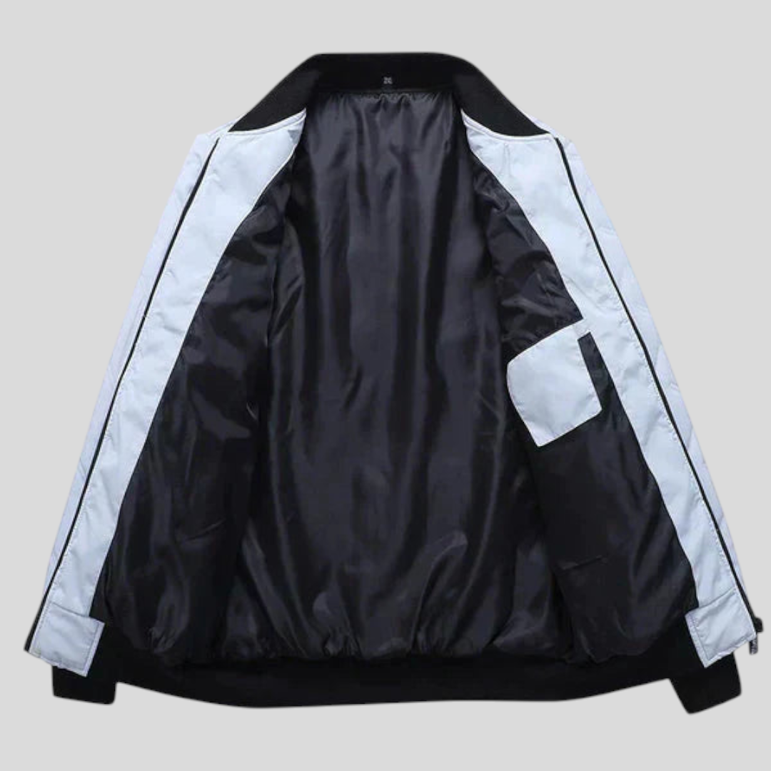 Lugane - Herren Stehkragenjacke - Klassisches Design mit Frontreißverschluss