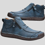 Lugane - Herren Flache Stiefeletten mit Reißverschluss und Rundspitze