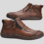 Lugane - Herren Flache Stiefeletten mit Reißverschluss und Rundspitze