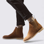 Lugane - Herren Chelsea Stiefeletten mit Stretch-Einsatz und Zuglasche