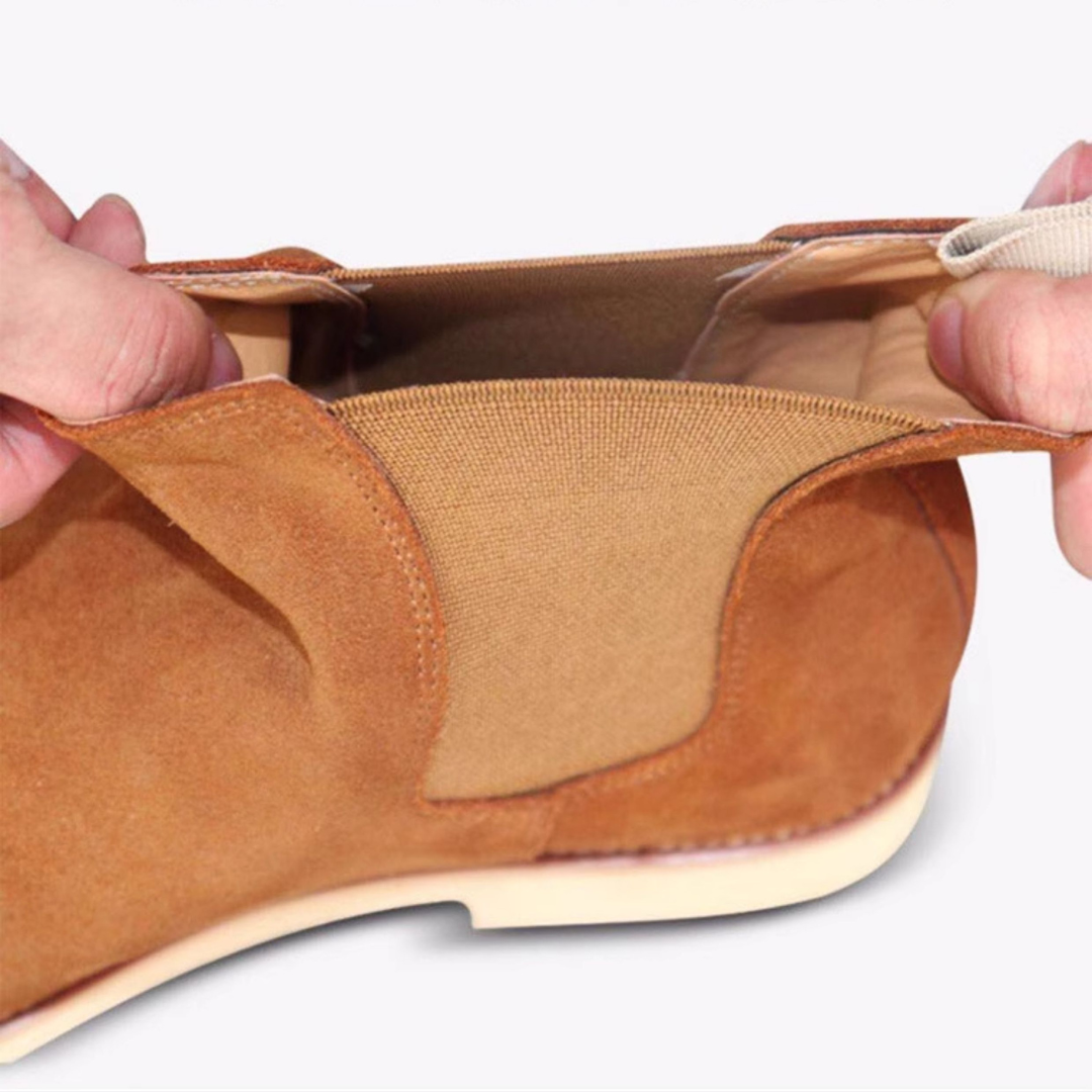 Lugane - Herren Chelsea Stiefeletten mit Stretch-Einsatz und Zuglasche