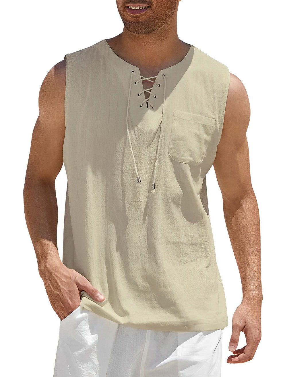 Lugane - Leichtes Herren-Tanktop für den Sommer | Bequem und Lässig