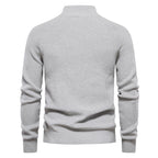 Lugane - Herren Luxus-Pullover mit halbem Reißverschluss