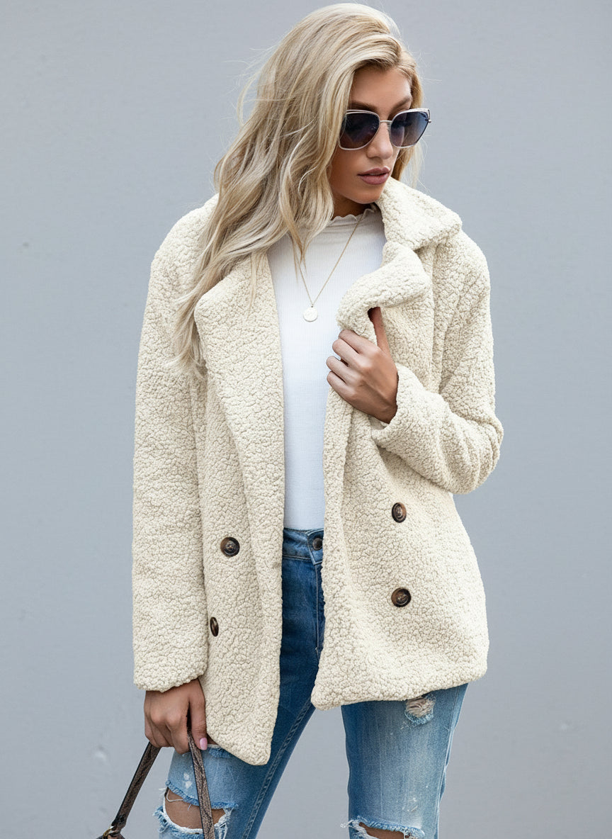 Lugane – Schicker Teddy Mantel