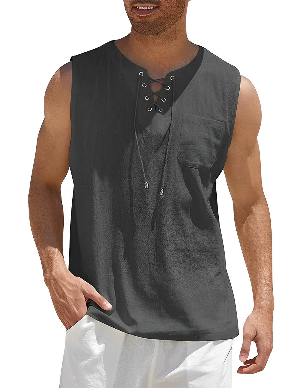 Lugane - Leichtes Herren-Tanktop für den Sommer | Bequem und Lässig
