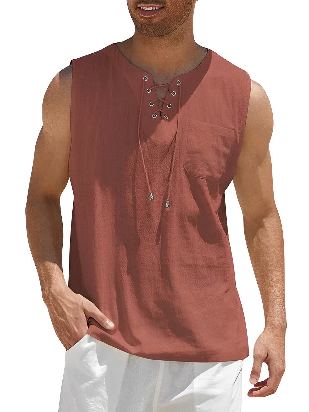 Lugane - Leichtes Herren-Tanktop für den Sommer | Bequem und Lässig