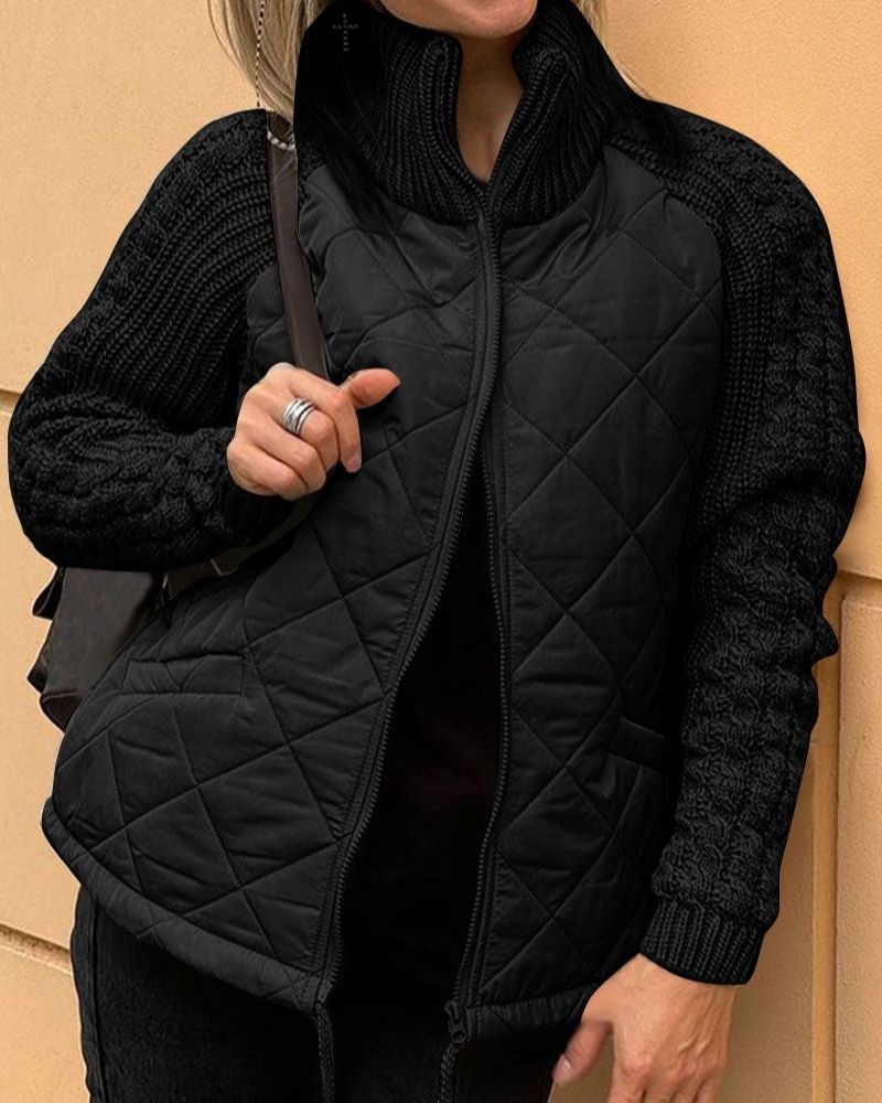 Lugane - Strick-Fleece Jacke