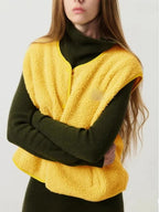 Lugane - Ärmellose Damenweste mit Druckknöpfen und Rundhalsausschnitt