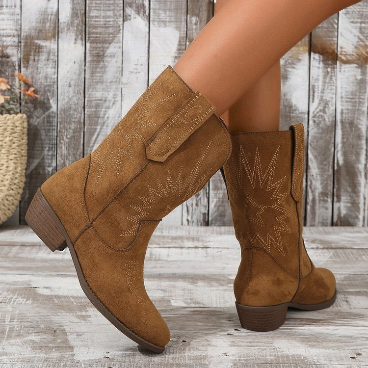 Lugane - Frauen Cowboy Stiefeletten