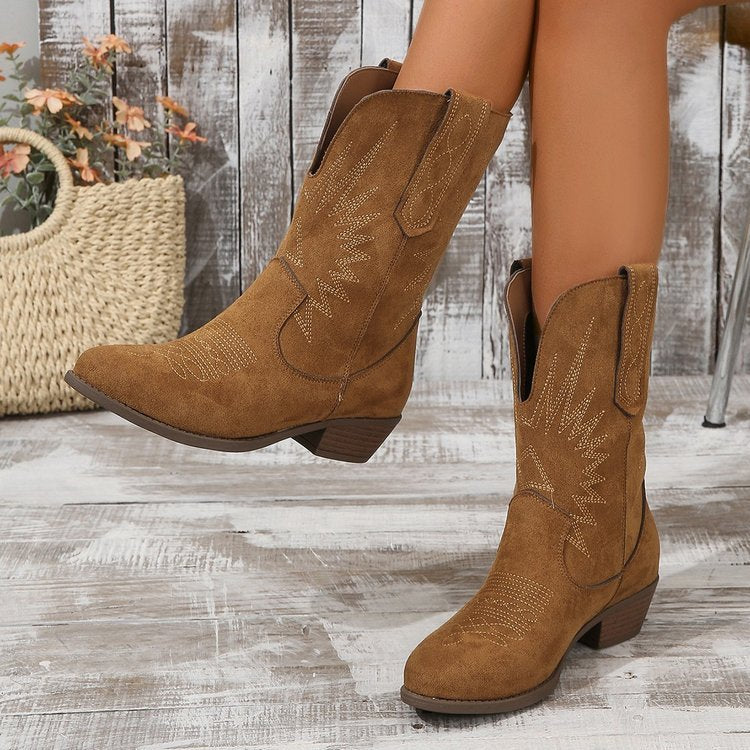 Lugane - Frauen Cowboy Stiefeletten