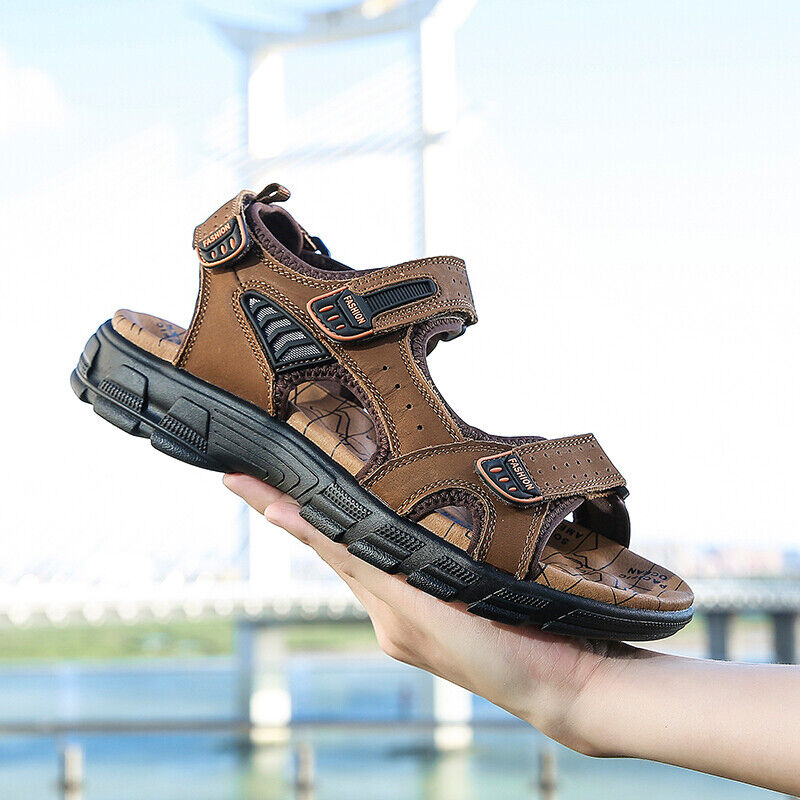 Lugane - Unisex Sandalen mit Klettverschluss für optimalen Halt