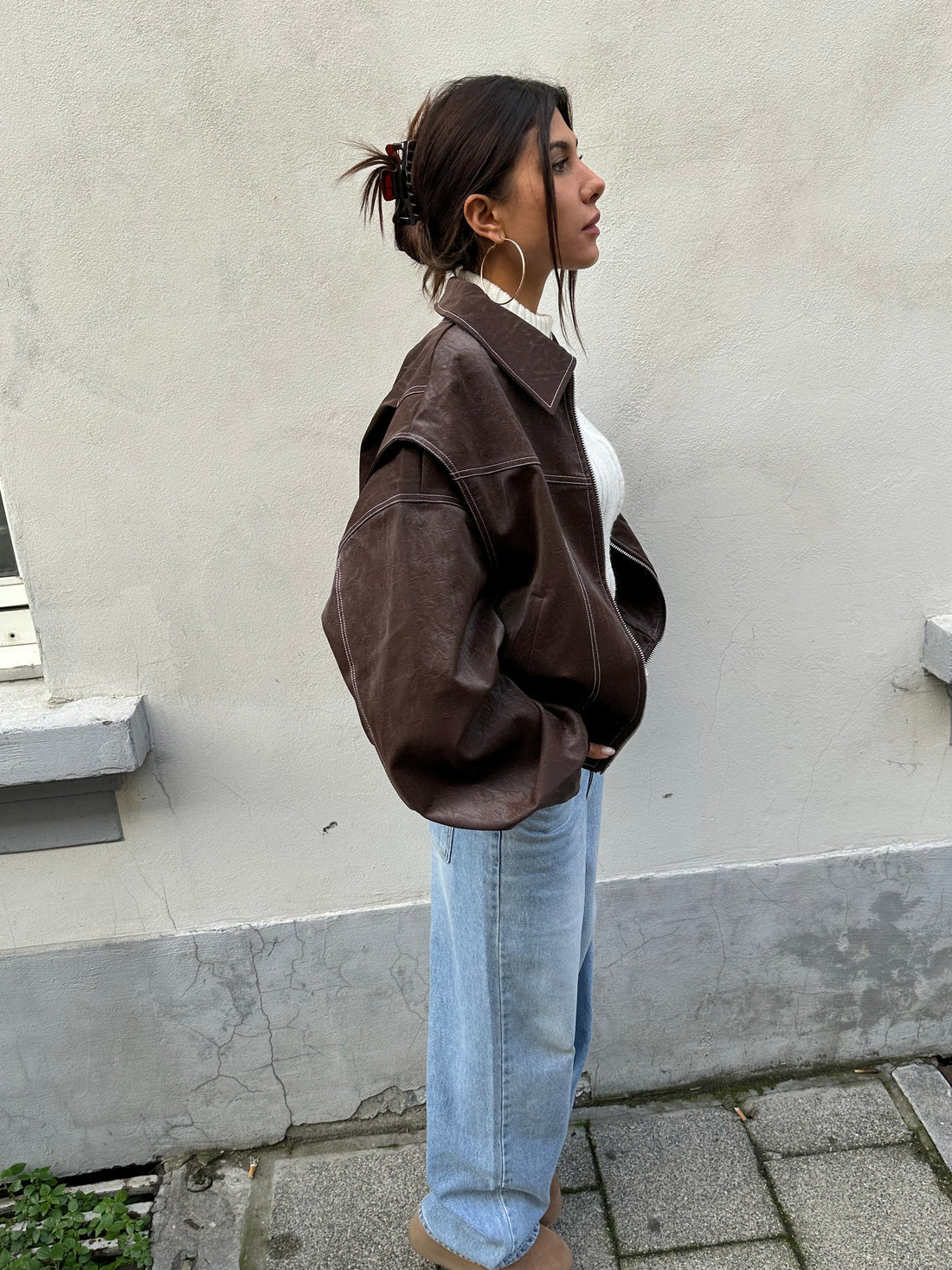 Lugane – Oversized Jacke im modernen Stil